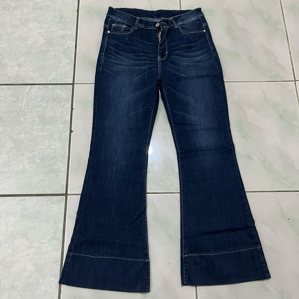 Celana Cutbray Hw Wanita Dolce Stretch Evodom Jeans 27-34