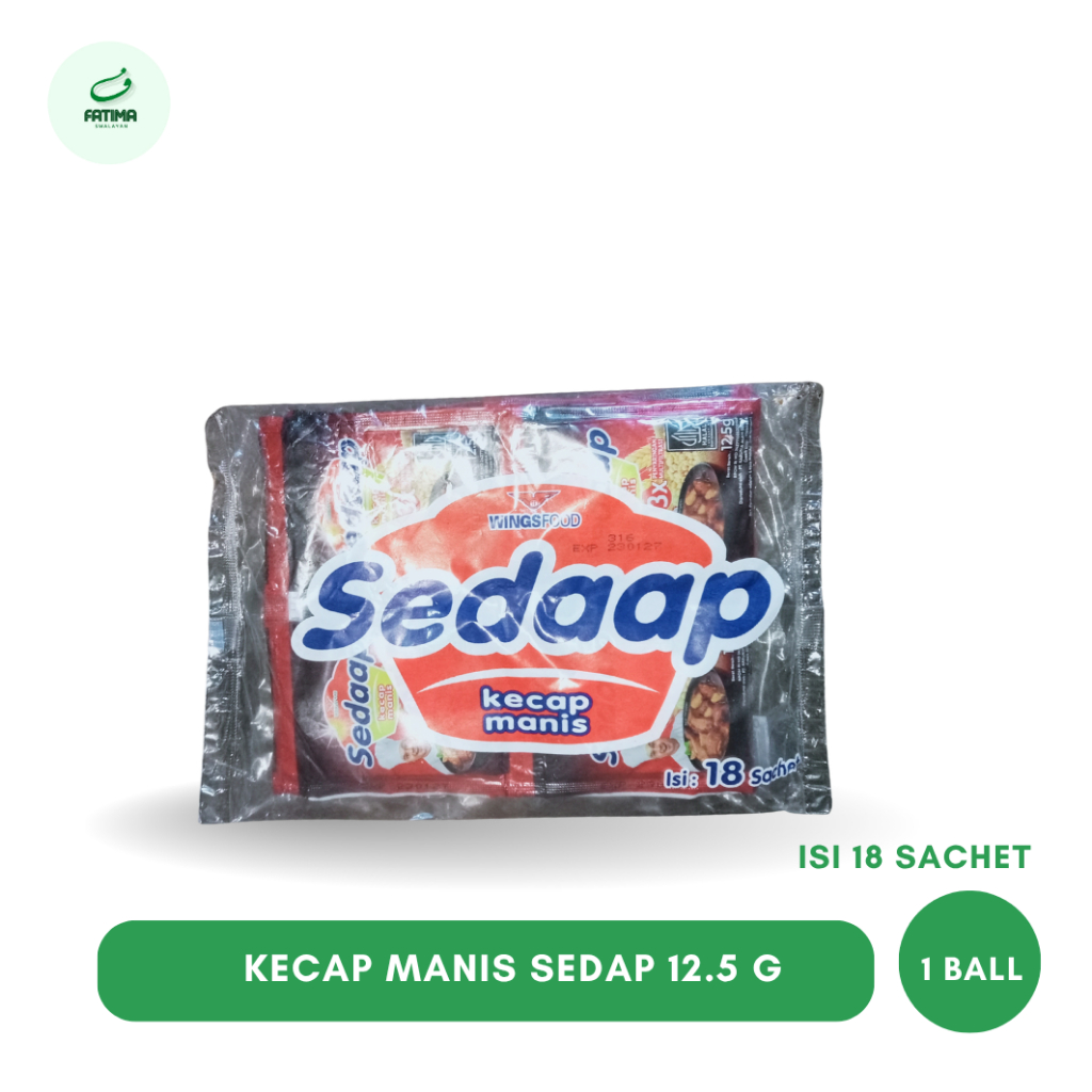 

Kecap Manis Sedaap 12,5gr ISI 18 Sachet