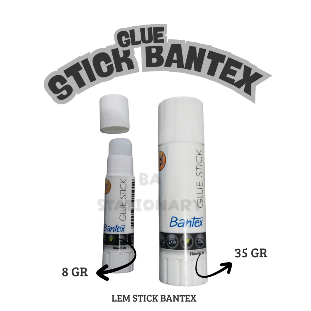 

GLUE STICK BANTEX 8GR/35GR. LEM KERTAS STICK BANTEX 8GR/35GR