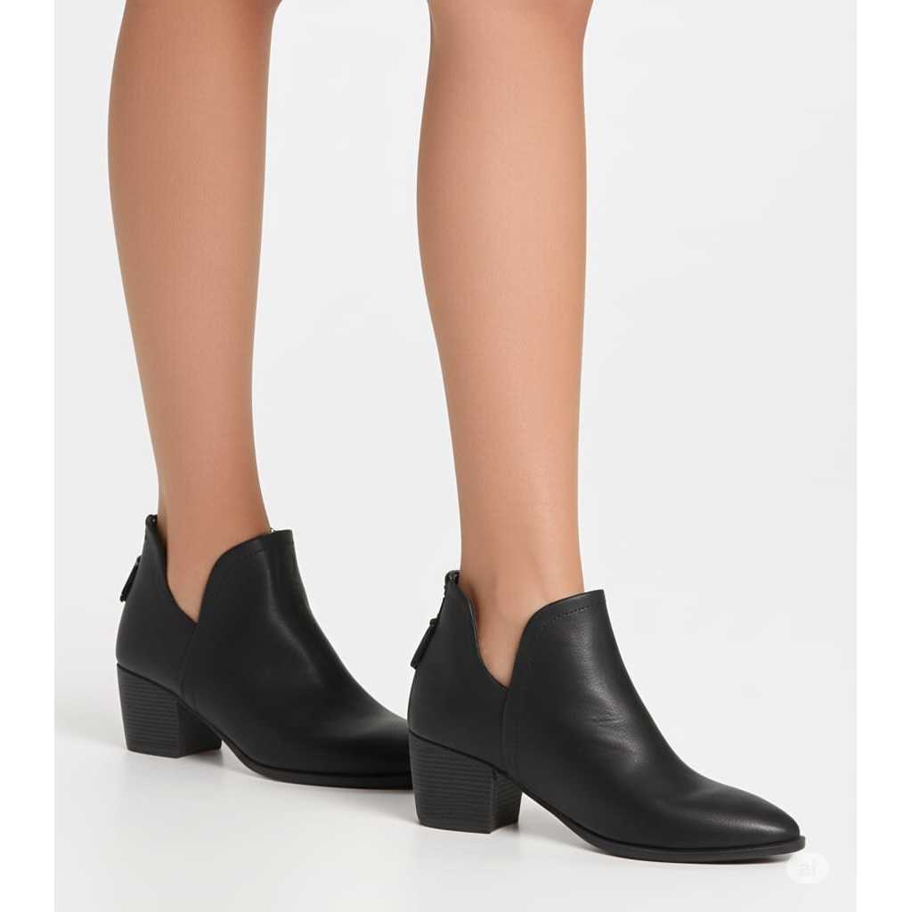 Sepatu Wanita Staccato Women Black Boots Original