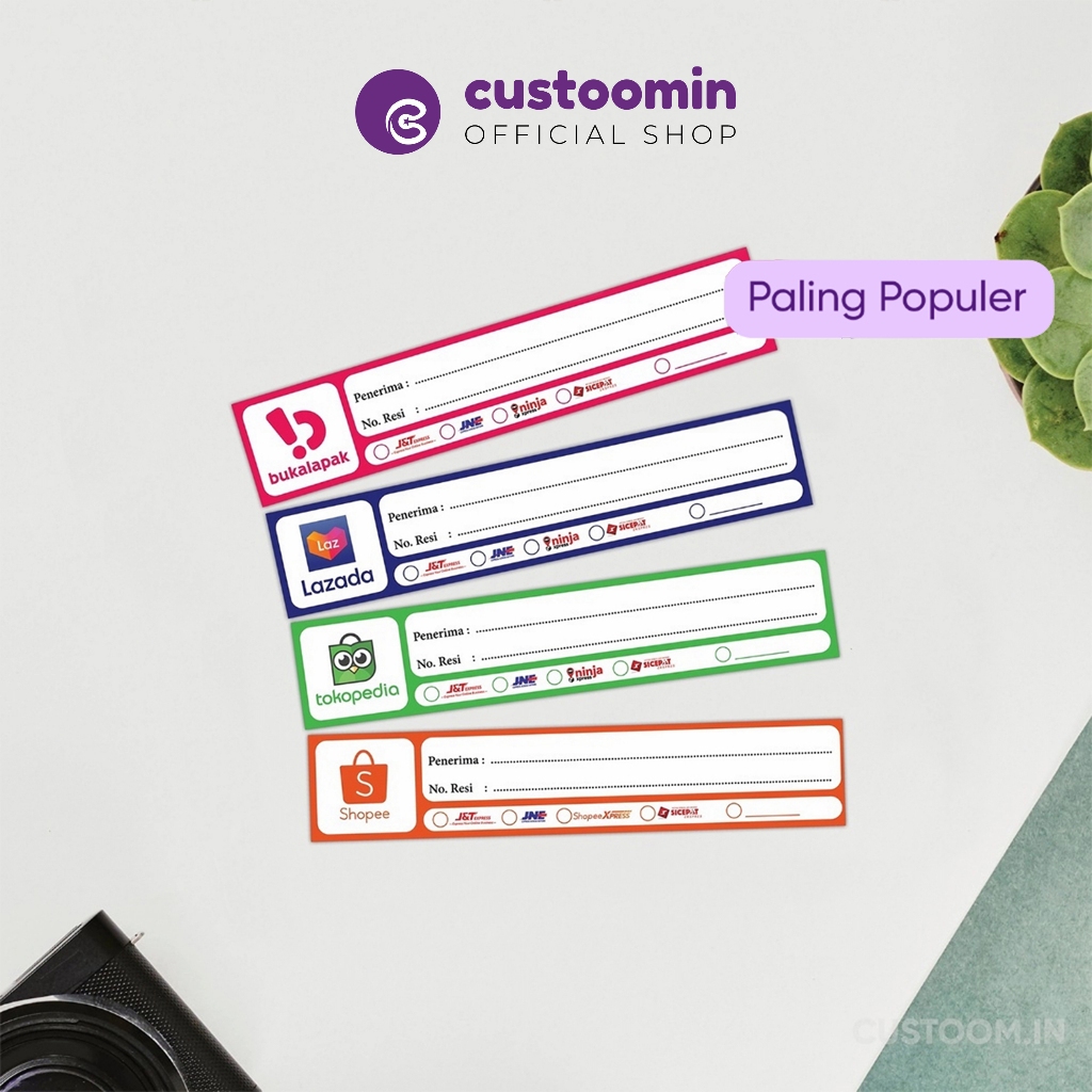 

Custoom.in - #Sticker Resi Pengiriman (Ukuran 4x6 cm) - Sticker Label Pengiriman Olshop