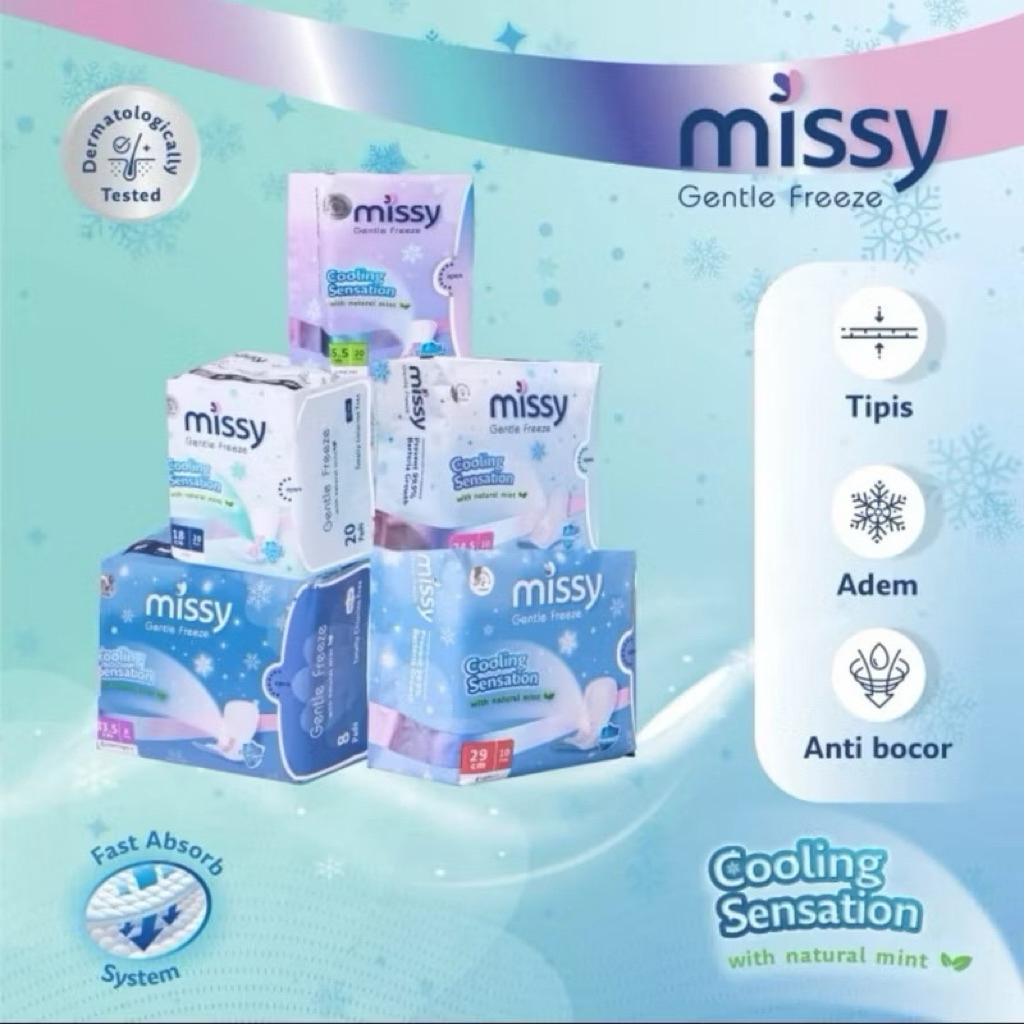 MISSY PEMBALUT KESEHATAN/ PEMBALUT WANITA / PANTYLINER / SOFTEX KESEHATAN