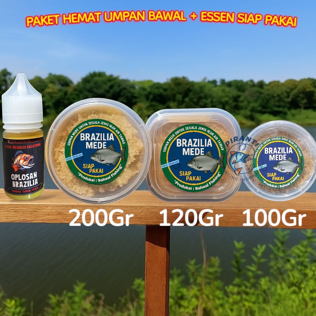 Umpan Pancing Mede Brazilia Siap Pakai Cocok untuk Harian dan Galatama Bawal