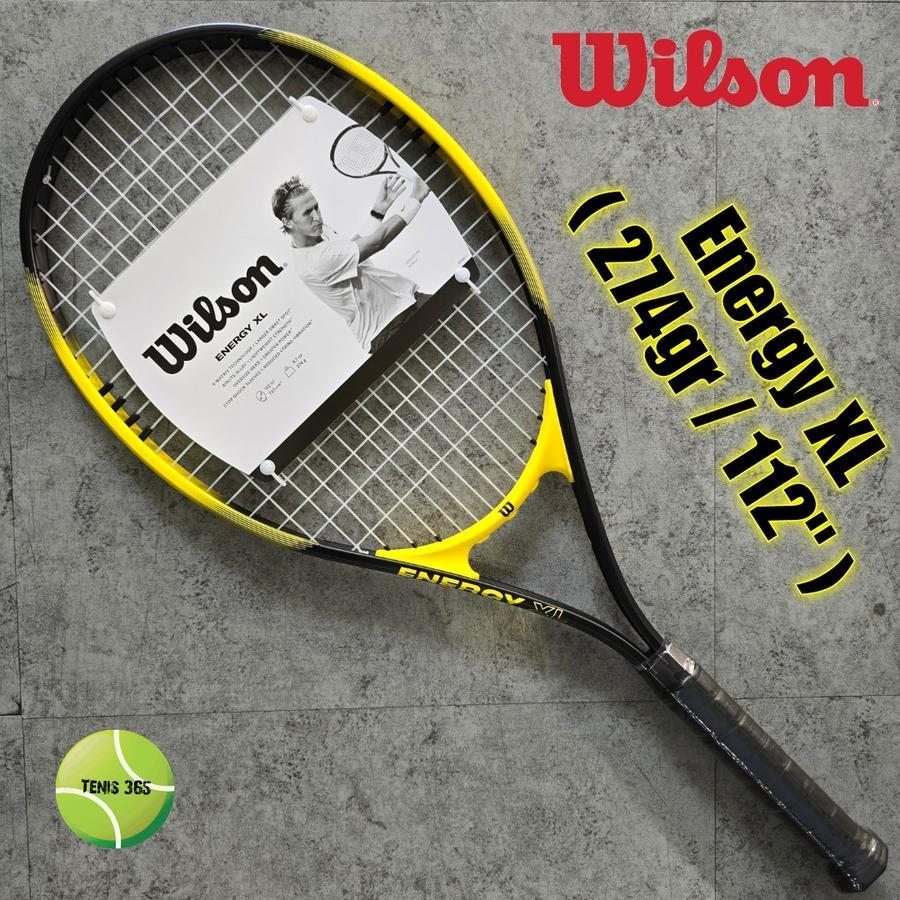 Raket Tenis Wilson Energy XL 112 Black Yellow Raket Tenis Wilson Original