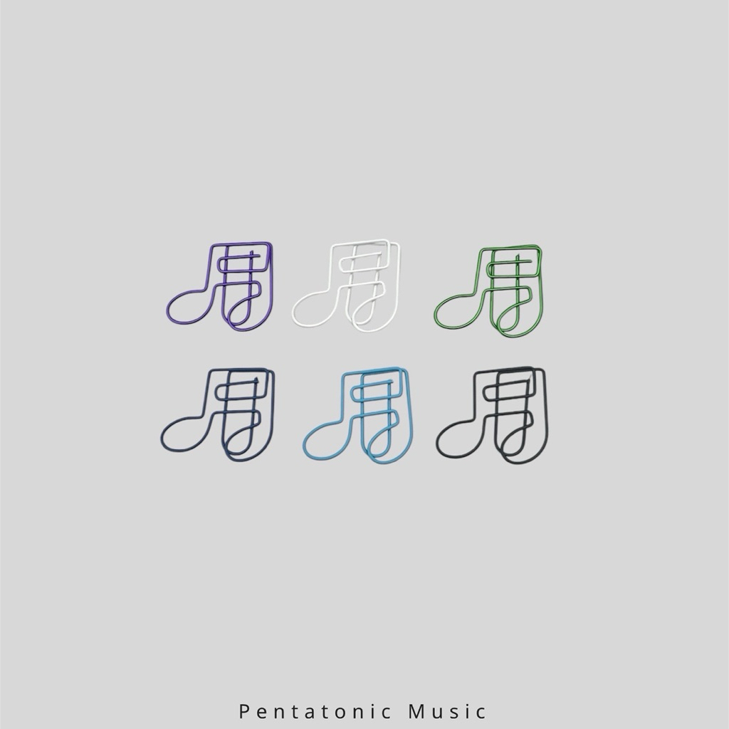 

Pentatonic Music Mini Semiquavers Paper Clip Jepit Kertas Jepitan Not Balok