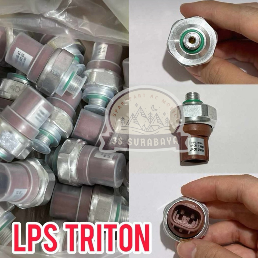 LPS Triton Lancer Pajero Kaki 2 Low Pressure Switch Ac mobil Merah (Baru/New)