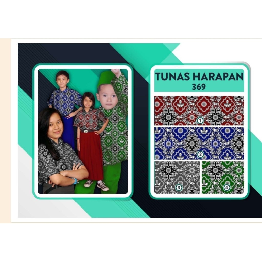 KAIN BATIK SERAGAM SEKOLAH MOTIF 369 TUNAS HARAPAN