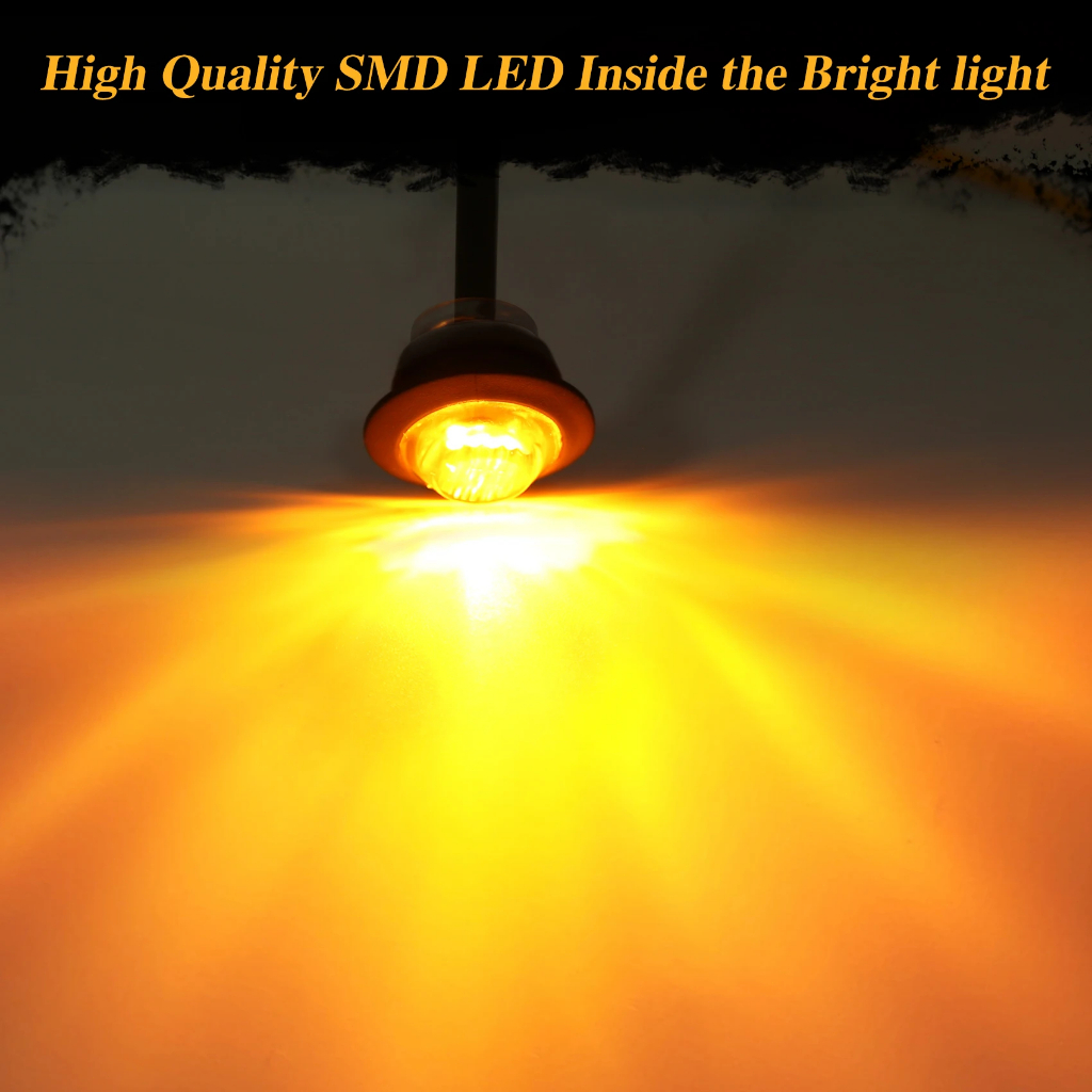 5PCS Lampu samping truk 24 volt Lampu LED Truk lampu bak samping truk 12 volt Waterproof