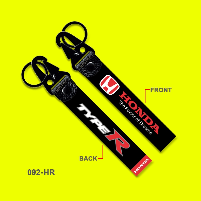 GANTUNGAN KUNCI PREMIUM LOGO MOBIL HONDA TYPE KEYCHAIN KEREN AKSESORIS RACING DRIFT OTOMOTIF COMMUNI