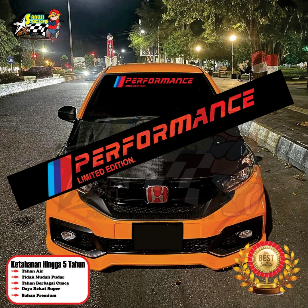 Stiker Mobil Stiker Decal Mobil Stiker Kaca Mobil Stiker Cutting - Desain Performance V1 Stiker Mura