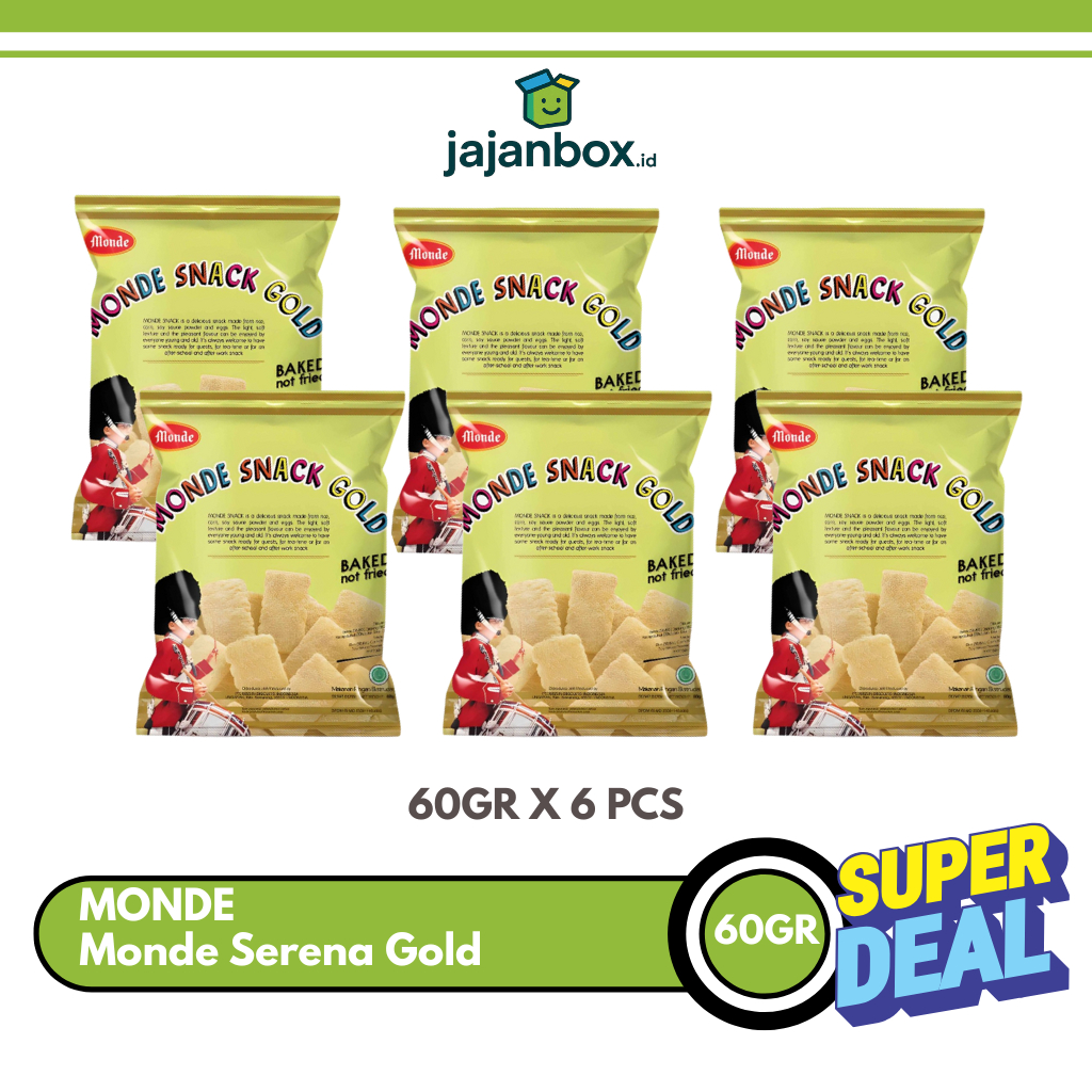 

Monde Serena Gold 60gr - Bundling 6 Pcs