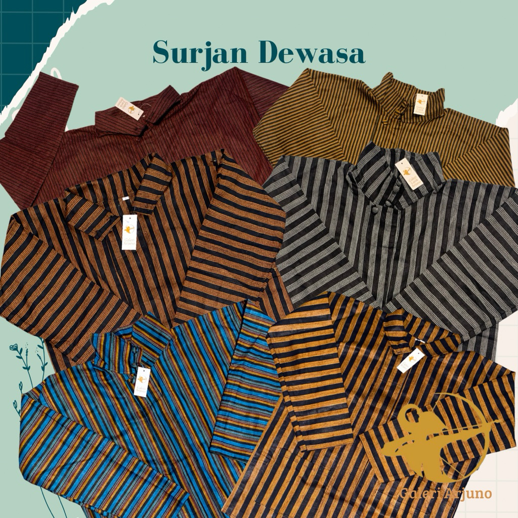 PROMO 10.10 BAJU SURJAN LURIK JAWA PRIA DEWASA // LURIK KLATEN // BAJU ADAT JAWA // GALERI LURIK ARJ