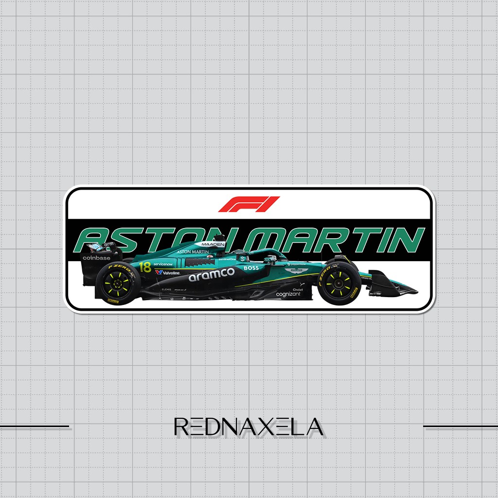 

Stiker Vinyl Formula 1 Racing Team Aston Martin Outdoor High Quality Waterproof Sticker