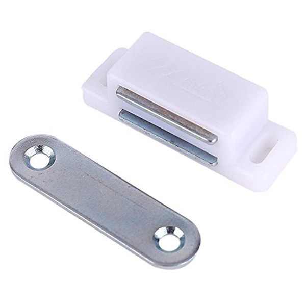 Magnet Pintu Lemari Laci Kotak Putih Besi / Magnet Pintu Kayu Isi 1 Pcs