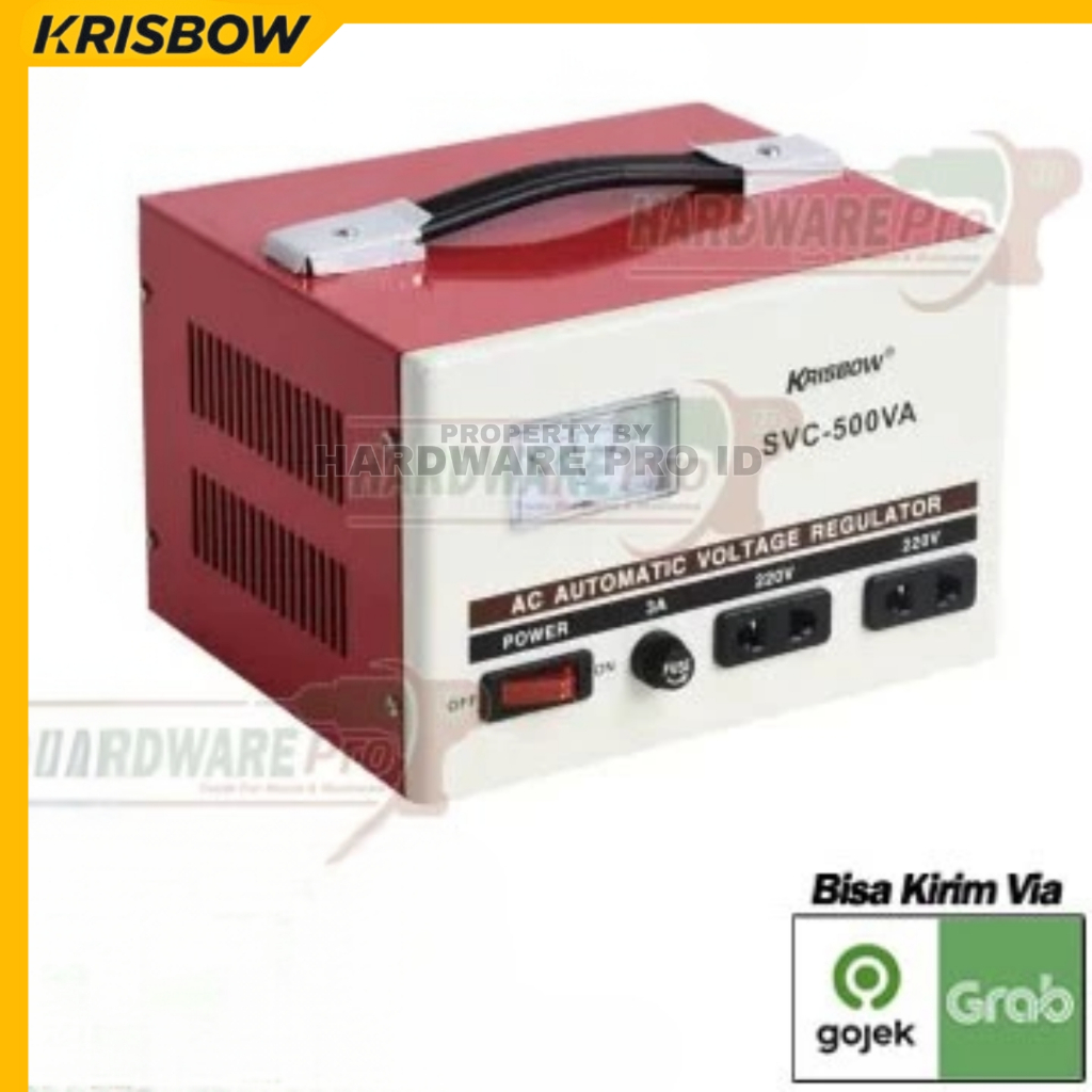 Stabilizer Listrik Analog 500 VA Krisbow Bergaransi Resmi By Azko Indonesia