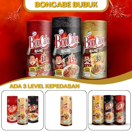 

Kobe Bon Cabe Filling Boncabe Sambal Cabai Bubuk Tabur Untuk Makanan Rasa Pedas Gurih 45gr