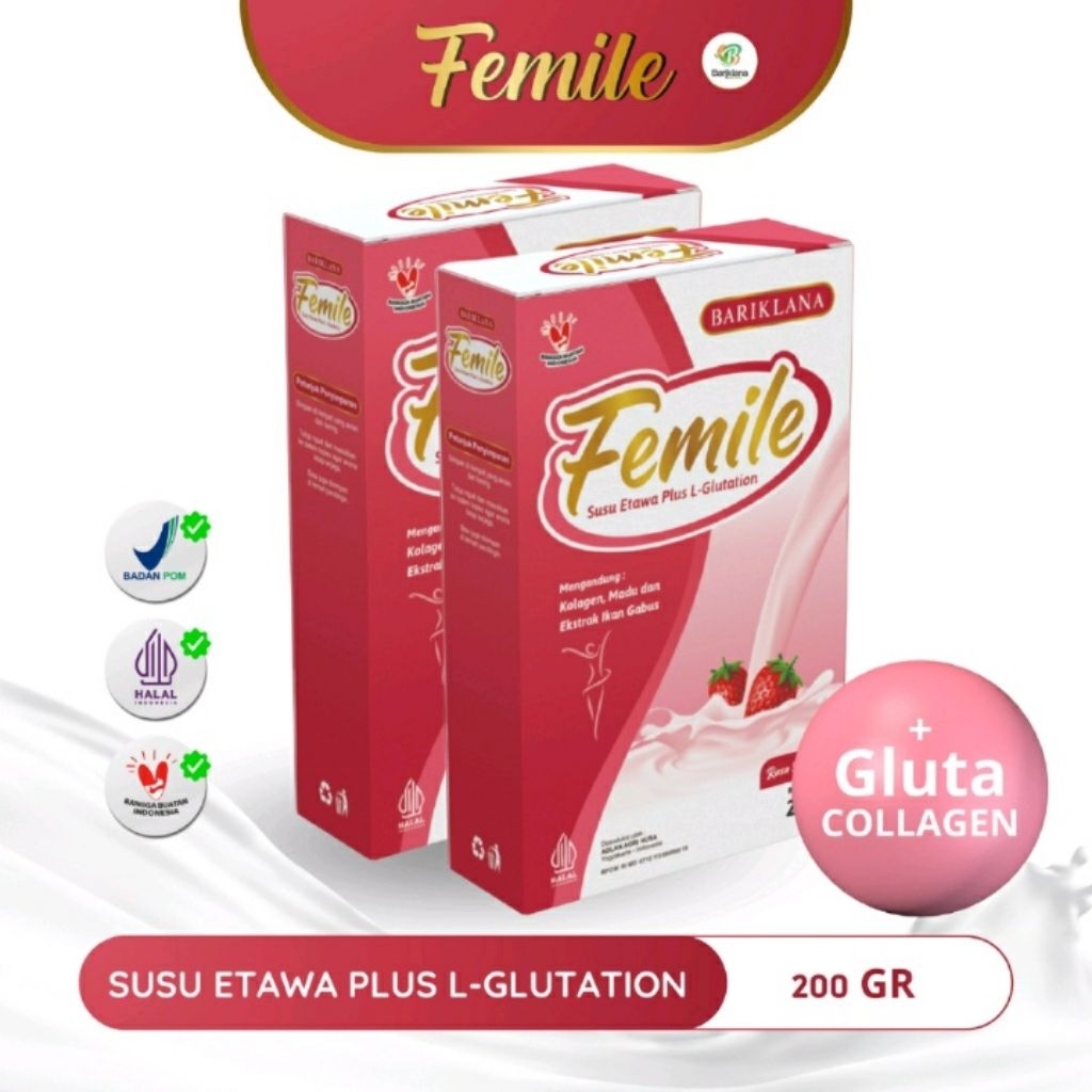 

FEMILE 200g - Susu Etawa Plus L-Glutation