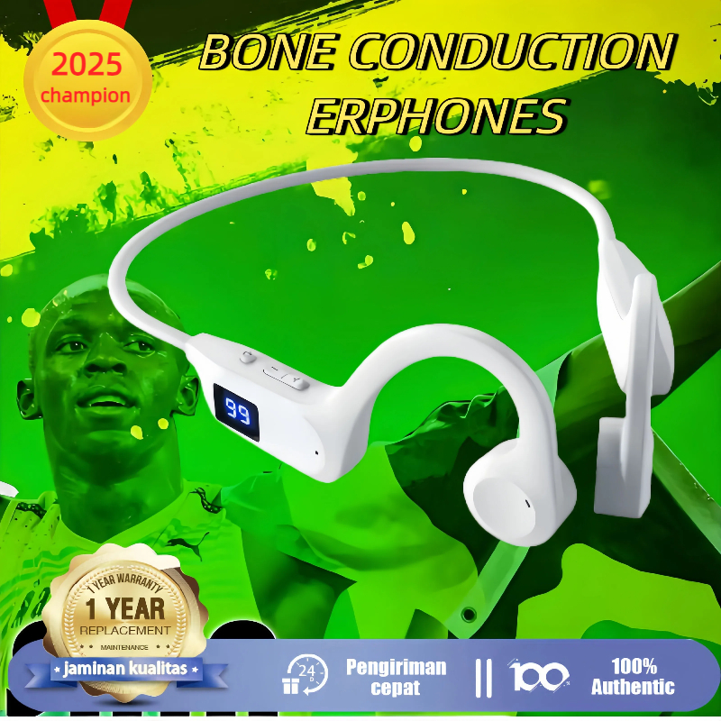 2025 Konduksi Udara Headset Bluetooth Sport Open Ear Earphone / mp3 headset memory card / Bone condu