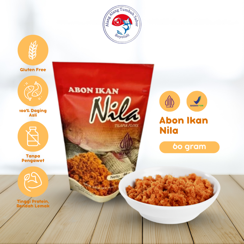 

Abon Ikan Nila Rasa Original Lauk Siap Saji Homemade Pouch 76gr