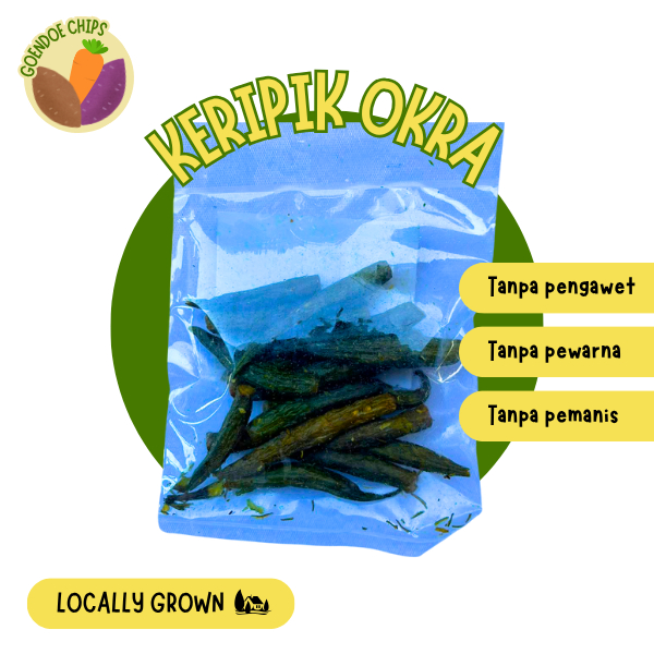 

Keripik Okra 100 Gr Goendoe Chips - Cemilan Khas Batu Malang