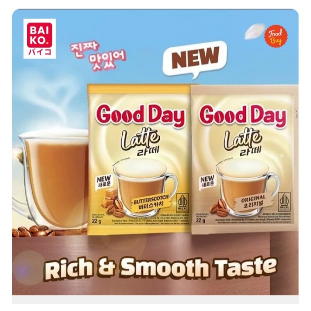 

gooday latte original dan butter scotch