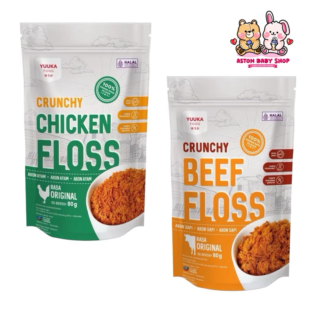 

Yuuka Abon Beef / Chicken 80 gr - Yuuka Abon Ayam / Yuuka Abon Sapi