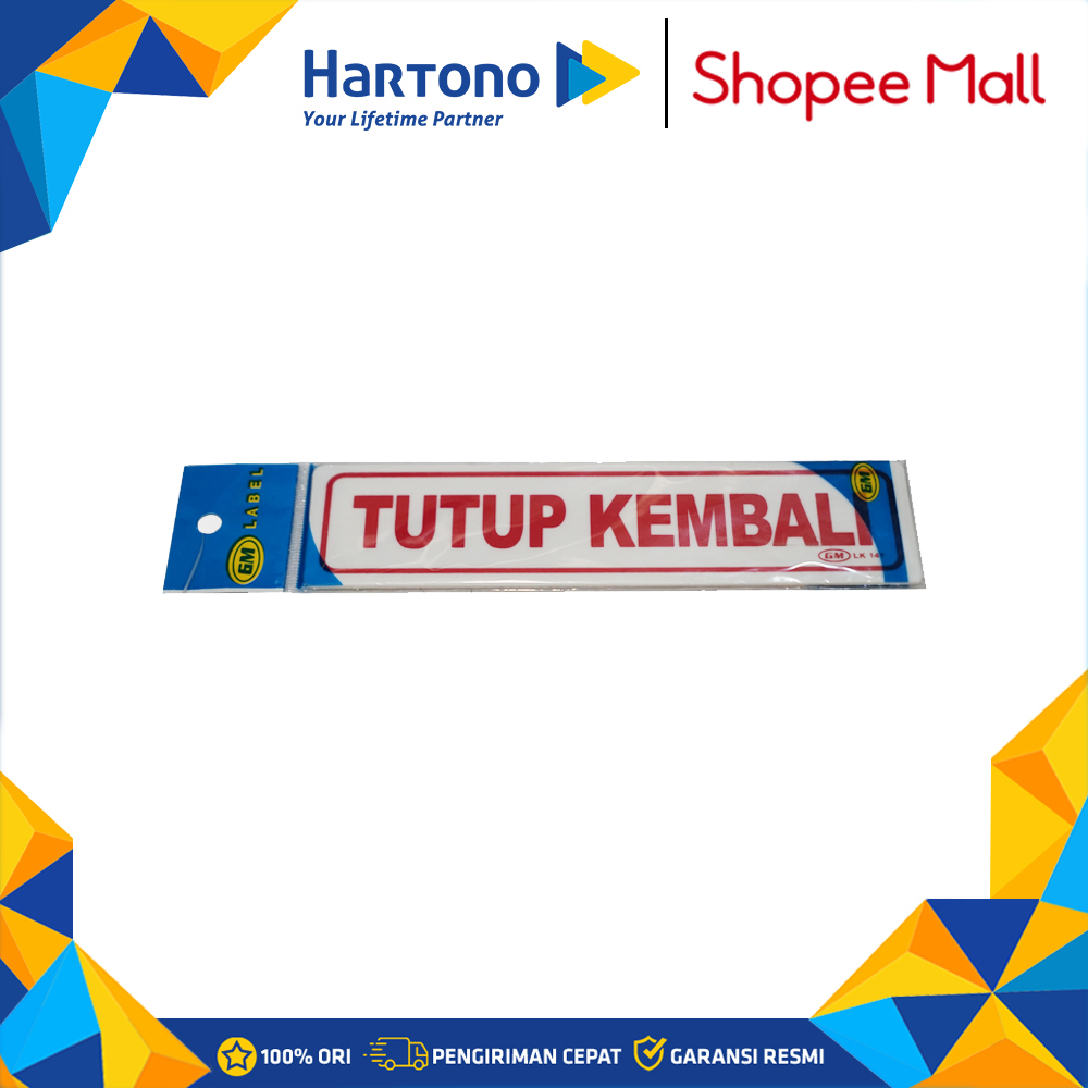 

GM Label Kecil Tutup Kembali LK 141 TUTUPKEMBALI