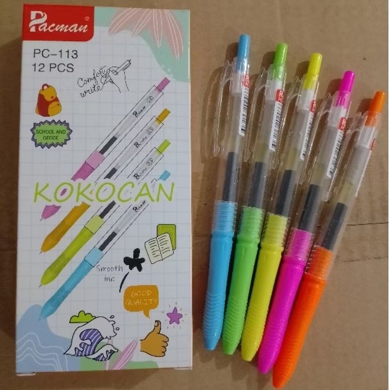 

1 pack ( 12 biji)Pulpen KOKOCAN /Pulpen Gel