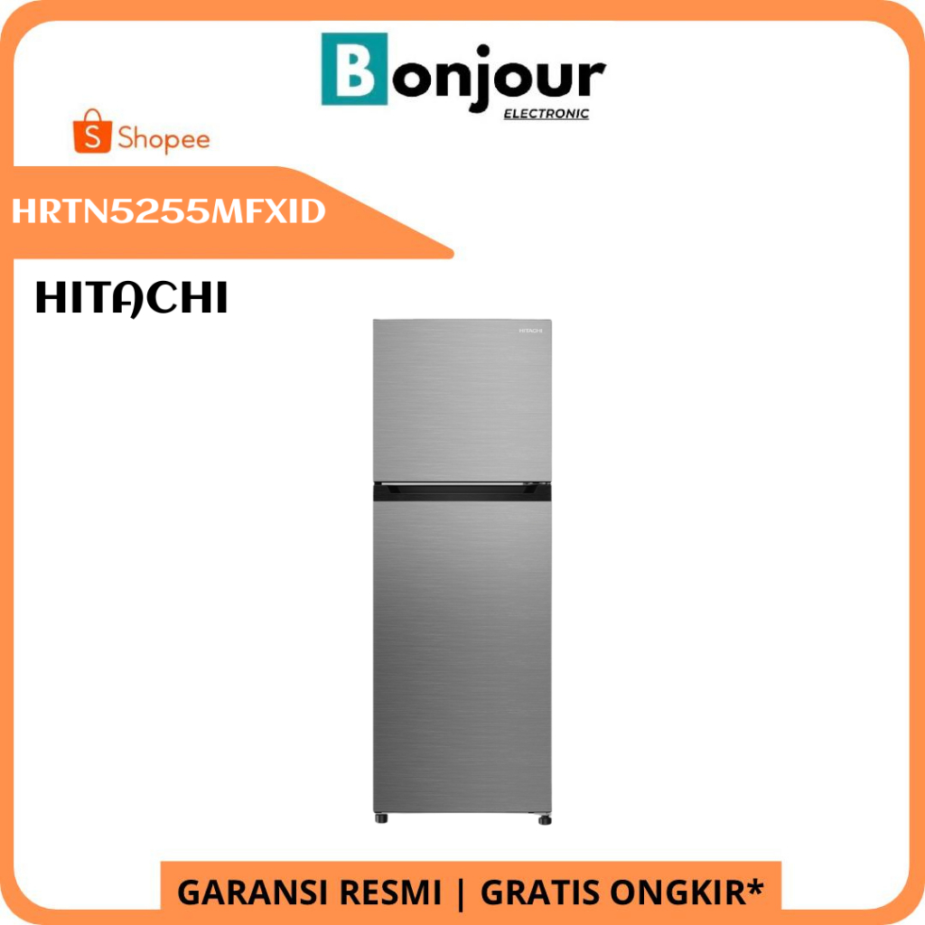 Hitachi HRTN5275MFXID Kulkas Hitachi 2 Pintu Inverter Compressor 260 Liter