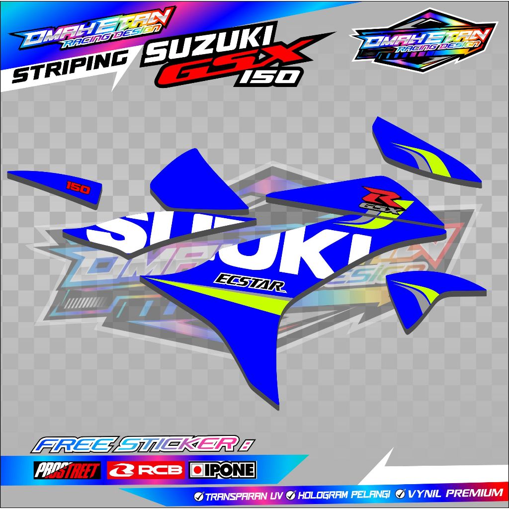 STRIPING VARIASI SUZUKI GSX 150 / STRIPING GSX 150