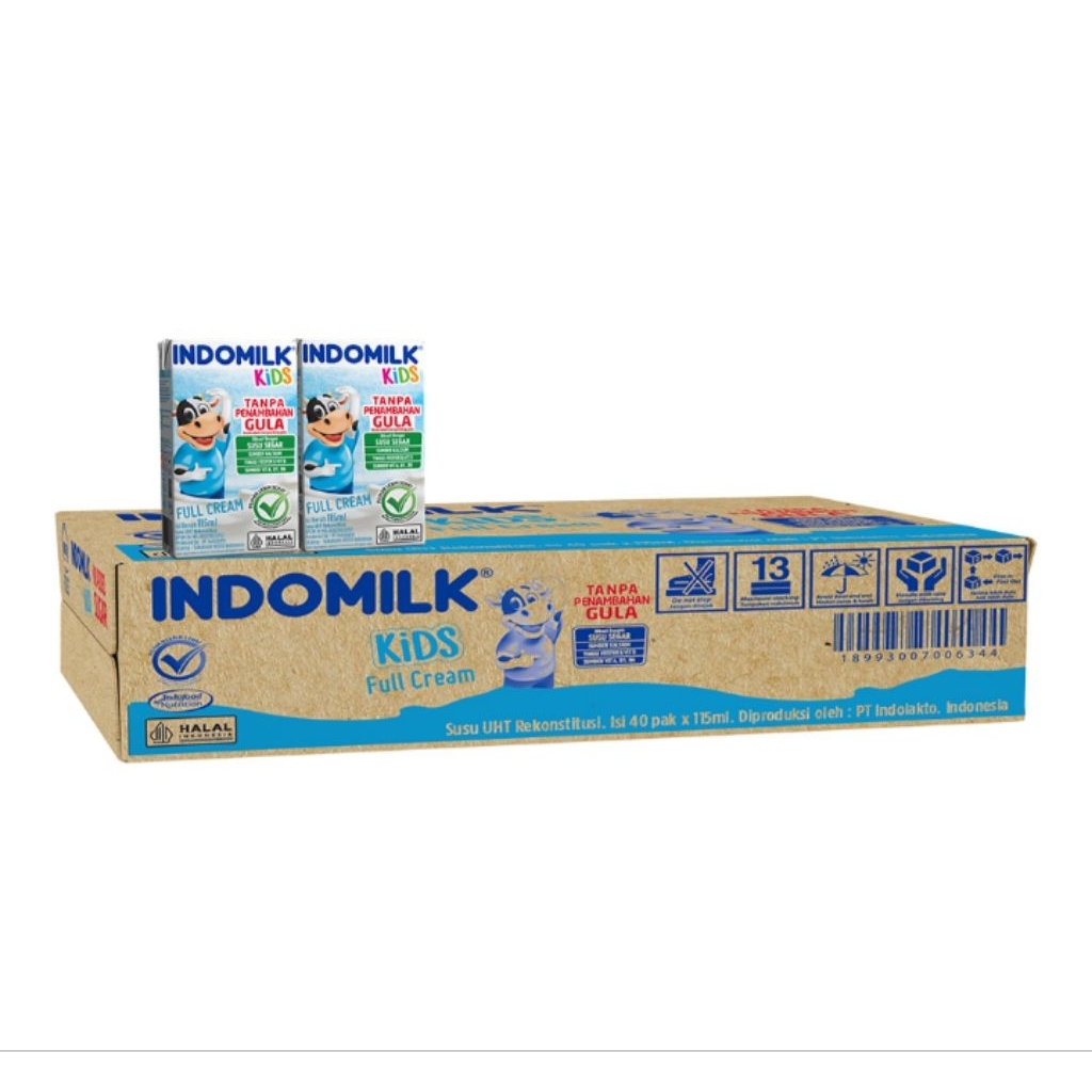 

Indomilk Kids Susu UHT Full Cream Tanpa Tambahan Gula Kotak Karton 40 x 115ml
