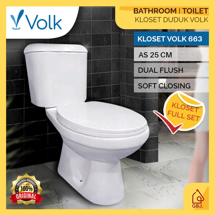 KLOSET DUDUK TRILLIUNWARE MARION AS 22 CM DUAL FLUSH SOFT CLOSING / CLOSET DUDUK MURAH TRILLIUN WARE