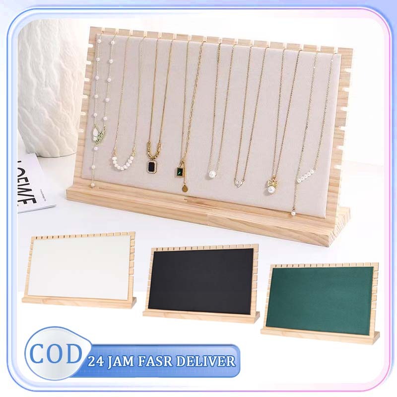 Display Kalung Kayu Display Pajangan Kalung Necklace Holder