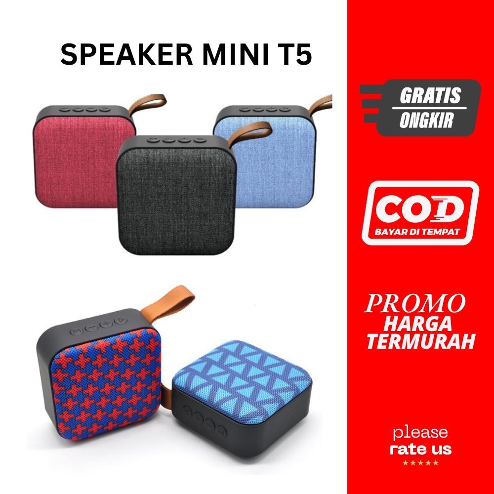 Speaker Bluetooth Portable Mini T5 Musik Box Speaker Bluetooth Wireless box music Kotak