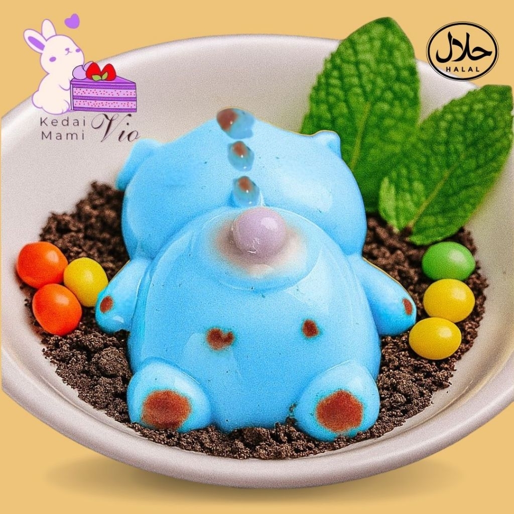 

jiggly pudding dino khusus instant kedai mami vio