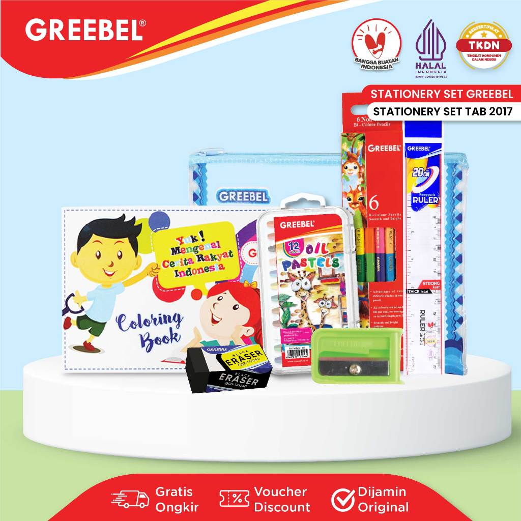

GREEBEL Paket Alat Tulis TAB 2017 / Bingkisan Hampers Ulang Tahun Anak Stationery Set Hadiah Lomba
