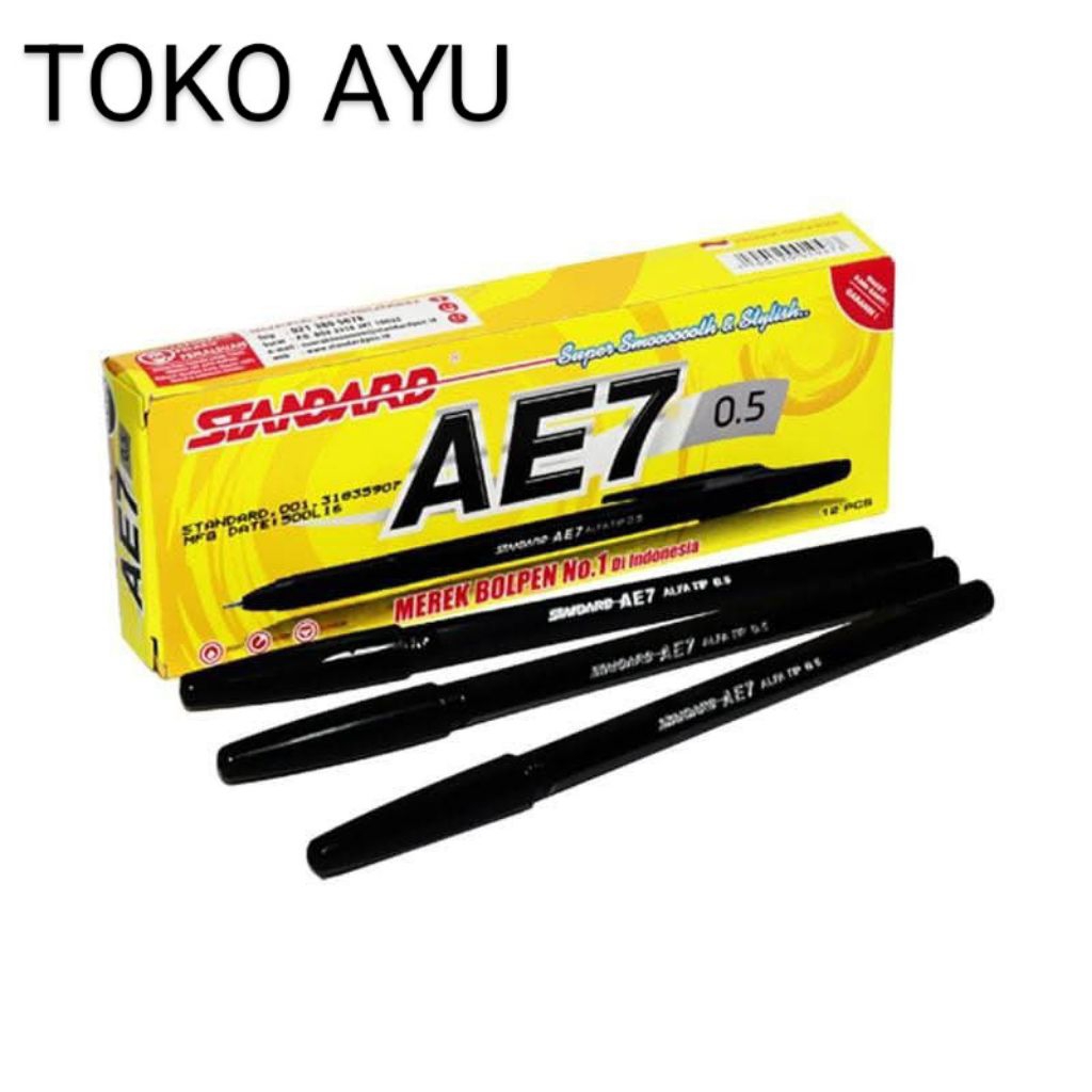 

Standard Pulpen AE-7 Alfa Tip Black 0.5mm 1box.