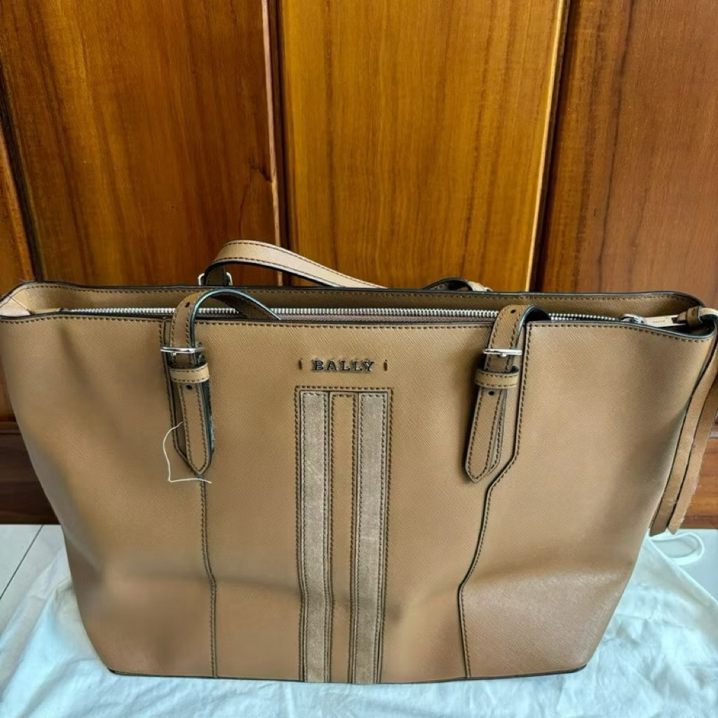 Tas BALLY Tote Bag Original Beige