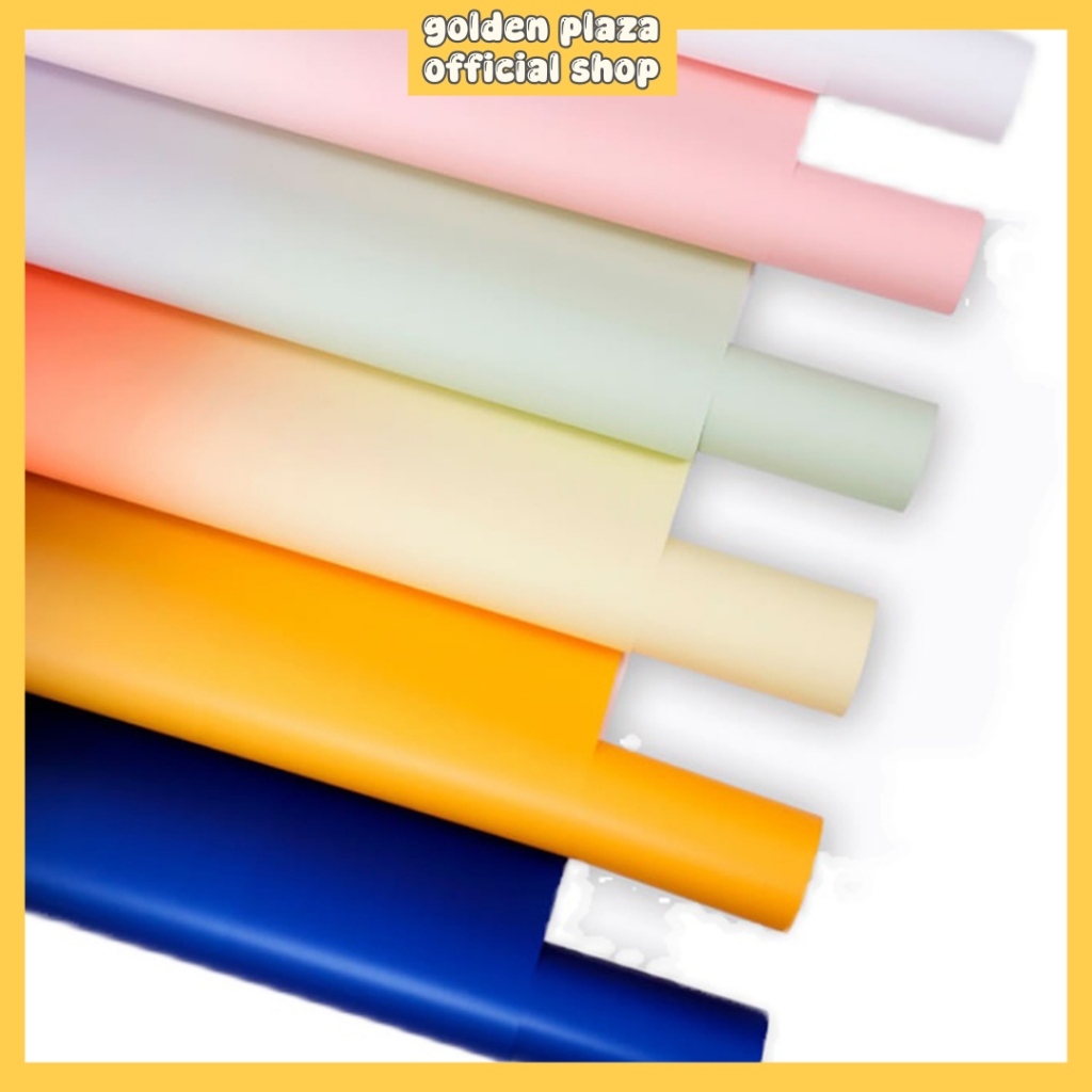 

Kertas Buket Bunga Flower Wrapping Gradient White Flowers Cellophane Solid Warna KB6201