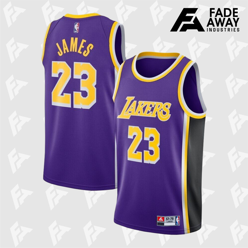 JERSEY BASKETBALL JAMES #23 LAKERS UNGU