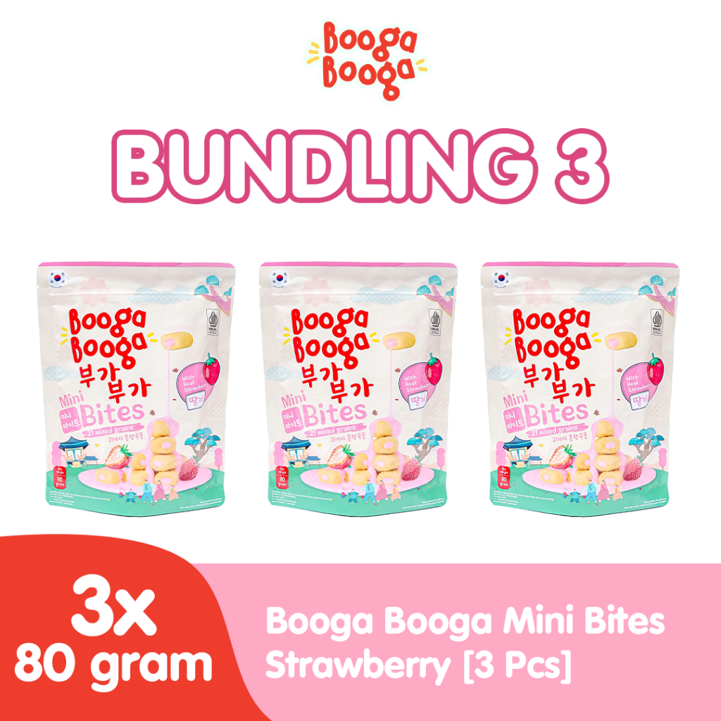 

Bundling Booga Booga Mini Bites Strawberry [3 pcs]