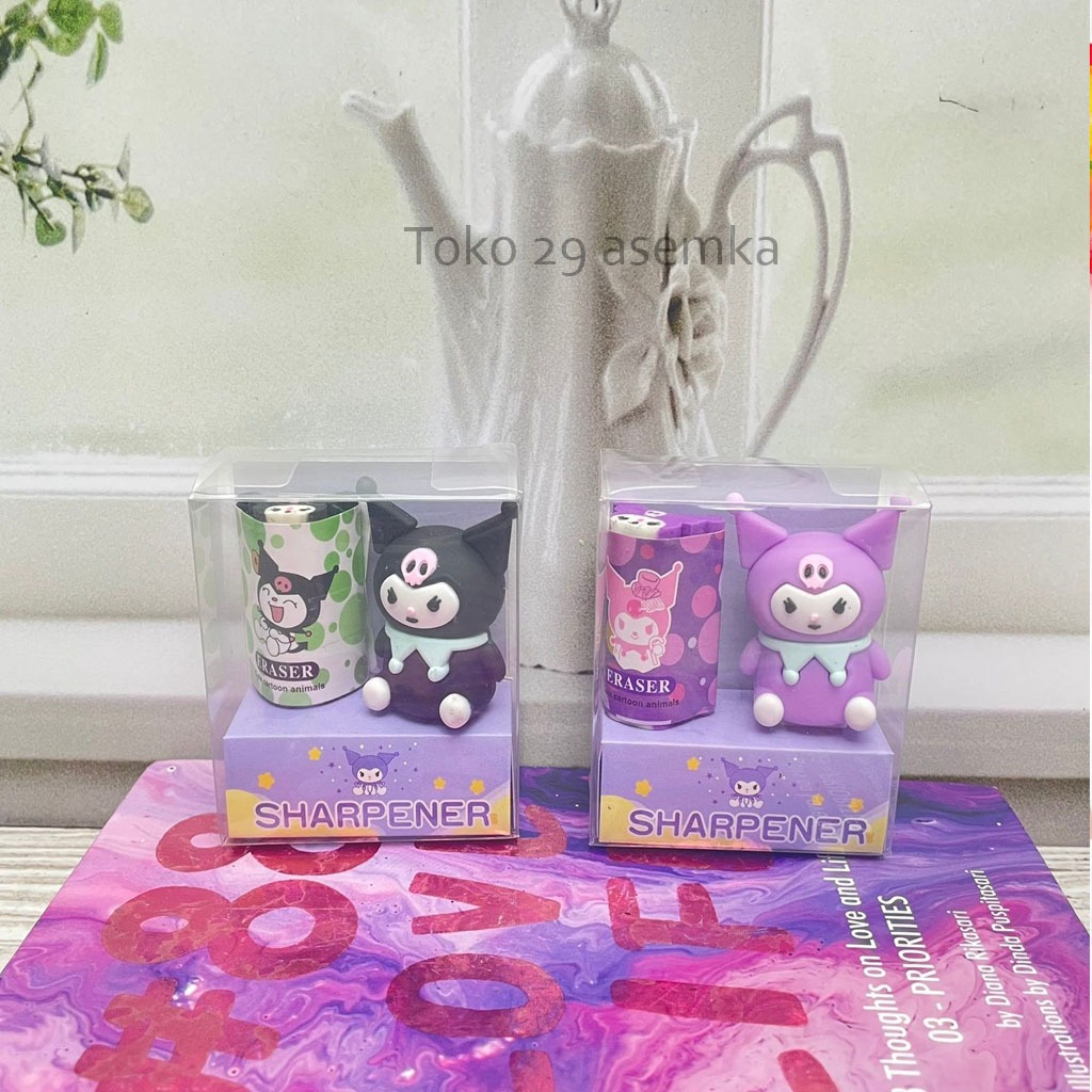 

SET PENGHAPUS RAUTAN KUROMI ISI 2 PCS ER-1471 SETIP STIP ERASER SERUTAN SHARPERNER ALAT TULIS KANTOR SEKOLAH MURAH TERMURAH COD