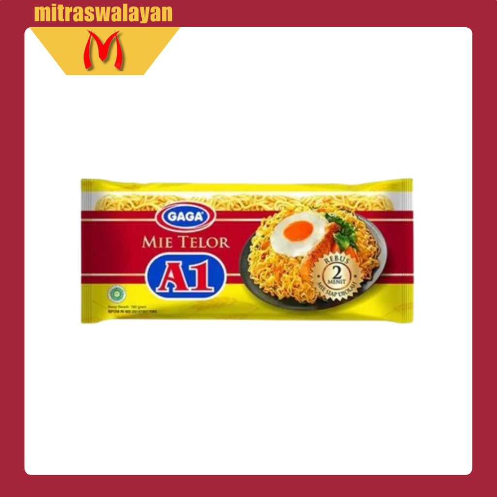 

Mie Telor Gaga A1 Kemasan 180 gr