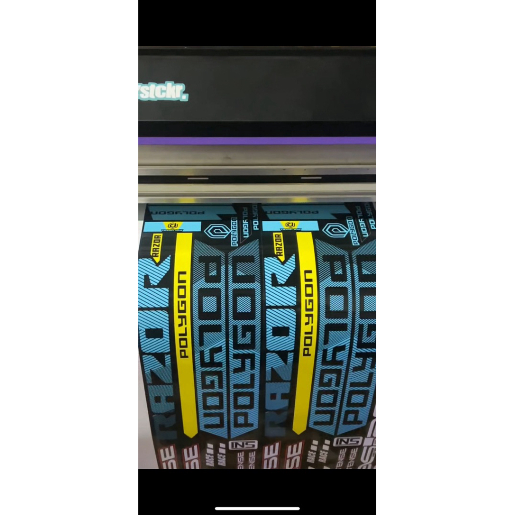 stiker sepeda onthel POLYGON RAZOR