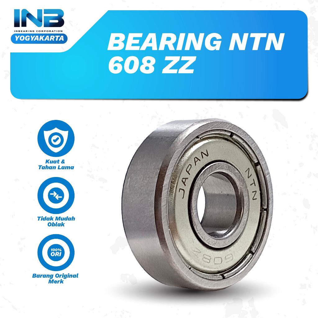 Laker Bearing 608 zz NTN INB Bearing As Roda Sepeda Roda SkateBoard Original NTN INB JOGJA