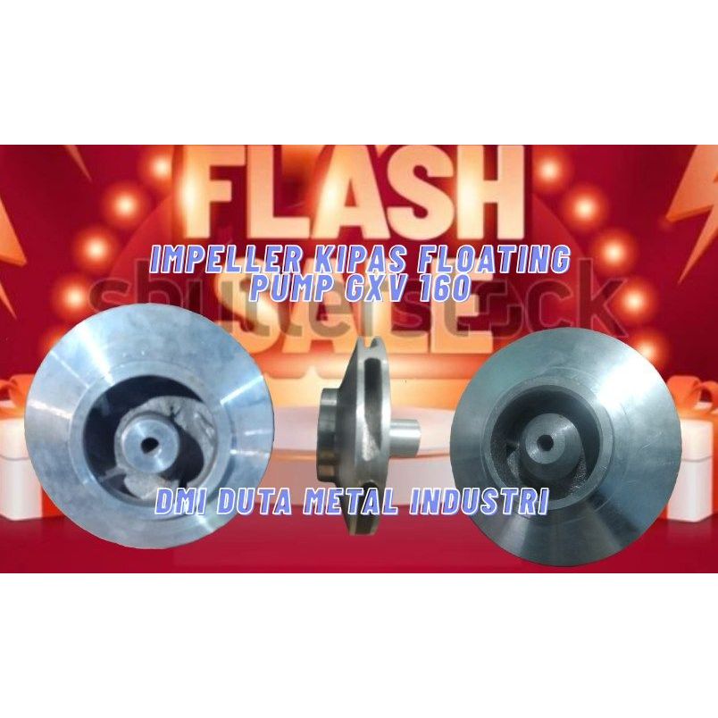 impeller kipas pompa air apung 2 tak Honda Gxv 160 - DMI
