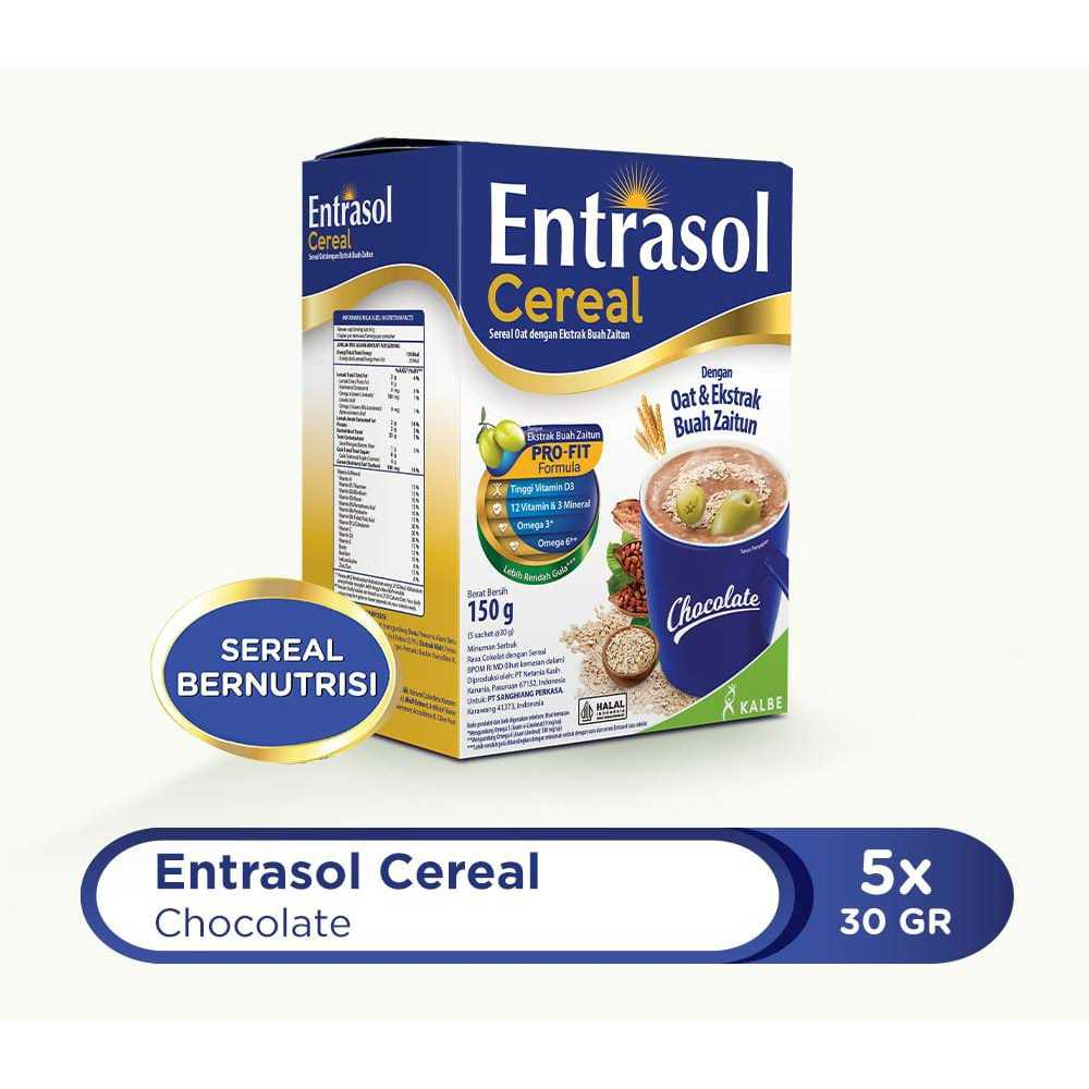 

Entrasol Cereal 150 g - Sereal Oat dengan Buah Zaitun
