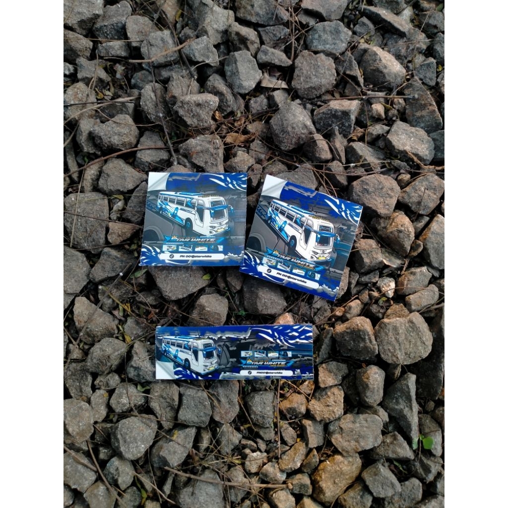 

stiker bus miniatur starwhite