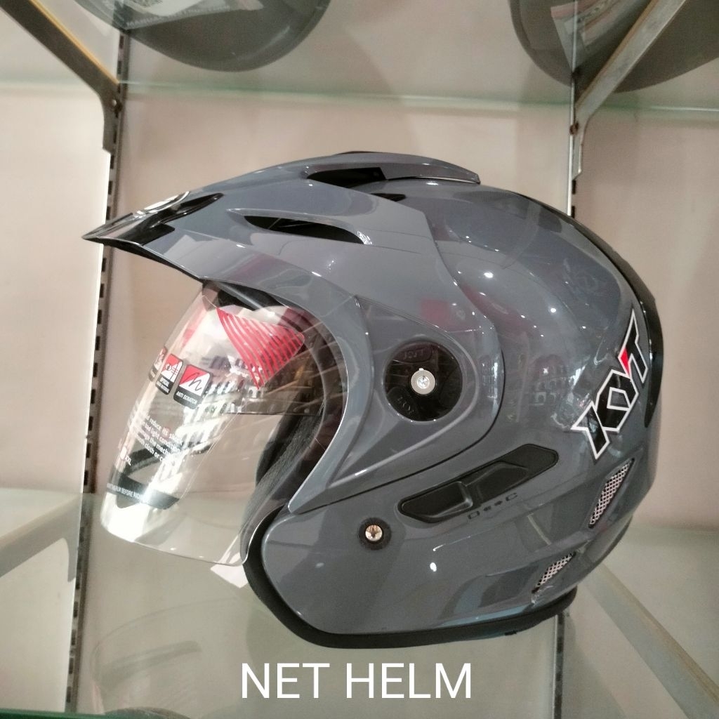HELM KYT VENOM RR SOLID GORILLA GLOSSY ORIGINAL KYT VENOM RR