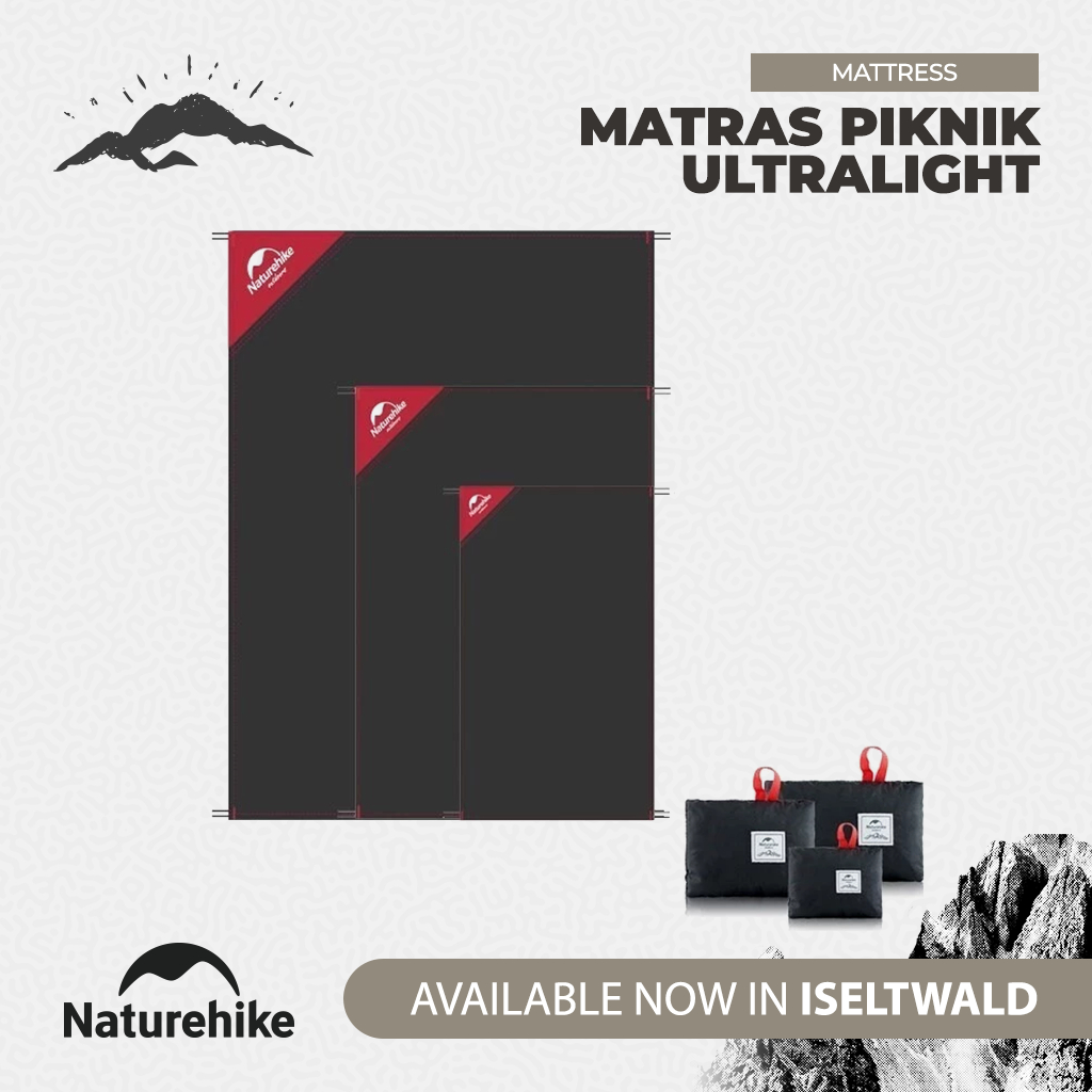 Naturehike NH17D050-B Matras Piknik Ultralight – 20D Nylon Ringan & Tahan Air